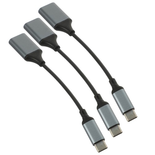 3 Stück USB-C-Stecker auf USB 3.0-Buchse OTG-Kabeladapter für S8 S9 - Bild 2 von 12