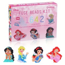 Fuse Bead Kit Princess Fuse Beads Craft Kit Melting Beads Kit kid Girl Xmas Gift