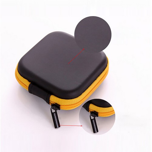 Mini Zipper Hard Leather Earphone Storage Bag Earphone Pouch Box Free Shipping - Picture 12 of 20