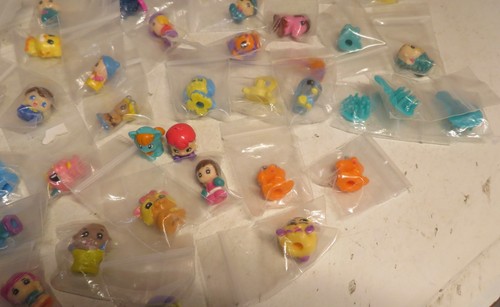 Squinkies Zinkies Set 68 Pc Lot Toy People Animals Furniture Brush Etc Rubber - Picture 11 of 19