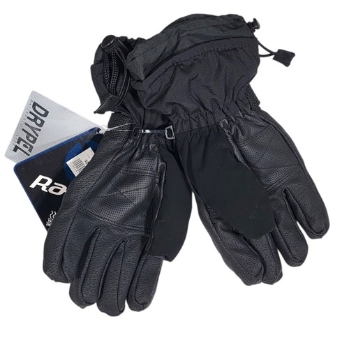 Rawik Black Gloves Youth XL Drypel Waterproof Skiing Snow Boarding Winter Kids - Picture 2 of 9
