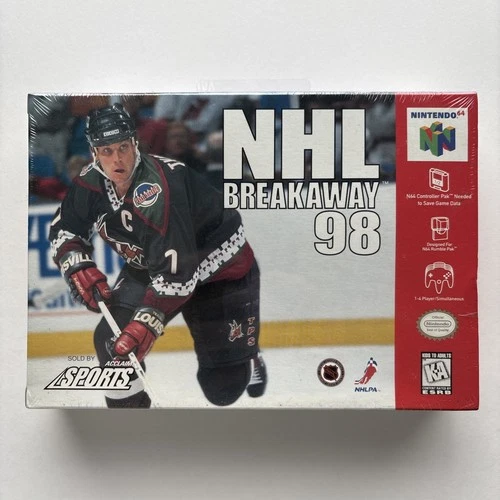 NEW NHL Breakaway 98 Nintendo 64 N64 Factory Sealed Retro Hockey VGA CGC WATA
