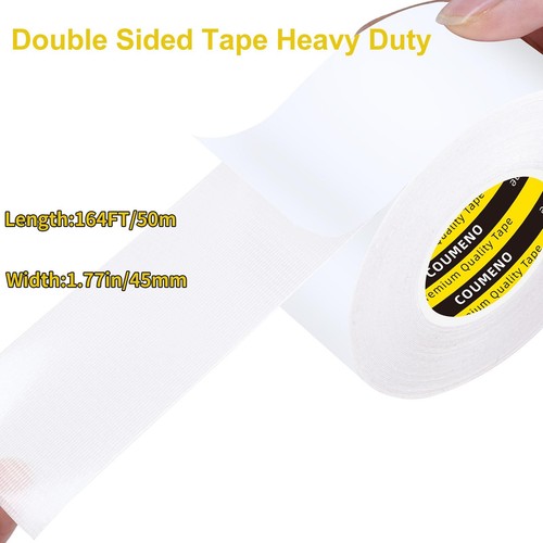 Double Sided Tape Heavy Duty Strong Wall Adhesive with Fiberglass Mesh, Super... - Picture 2 of 7