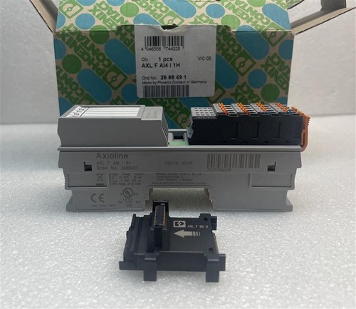 New Open Phoenix Contact 2688491 AXL F AI4 I 1H Analog Input Module - Picture 1 of 4