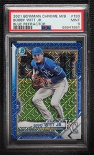 2021 Bowman Chrome Mega Box Blue Mojo Refractor Bobby Witt Jr PSA 9 MINT 2l4