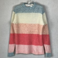 Acne Studios Knit Sweater Women's Size M Albah Mohair Pink Gray