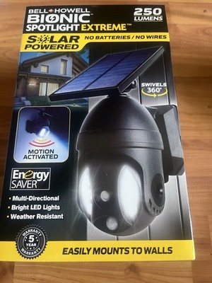 Bell+Howell Bionic Spotlight Extreme 360  Motion Sensor Solar Spotlight 8713