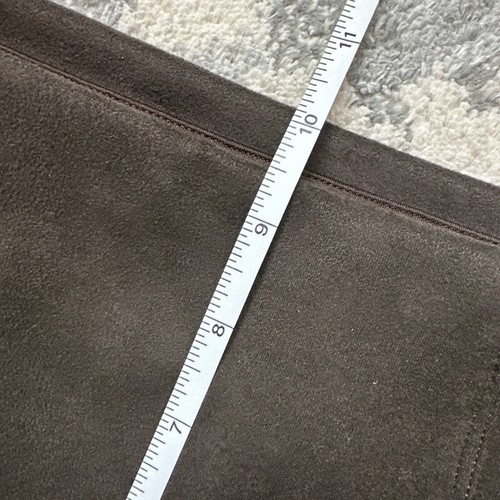 Spanx Faux Suede Leggings Womens Size Small High Waisted Chocolate Brown - Picture 6 of 7