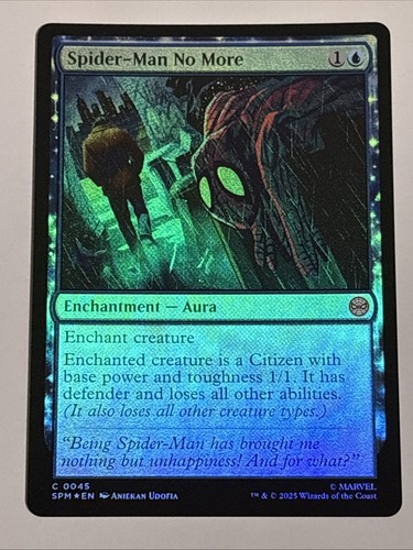 MTG Universes Beyond: Spider-Man Spider-Man No More Foil 0045 NM