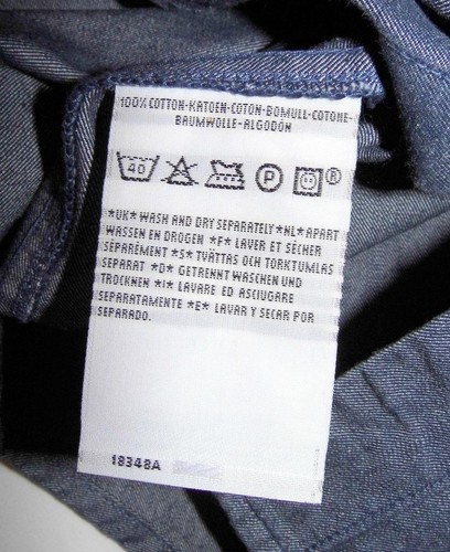 LEVI'S - Camisa de mezclilla de ingeniería vintage para hombre - Grande - Ajuste regular años 90 Y2K - Imagen 6 de 6