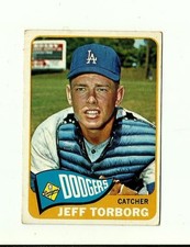 1965 TOPPS #527 Jeff Torborg: Los Angeles Dodgers: Catcher: Baseball Card: MLB