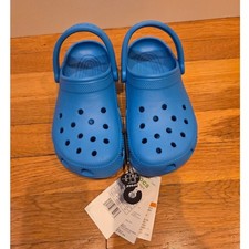 Crocs Classic Clog K Bright Cobalt Blue Kids Shoes J5 206991-456 NWT