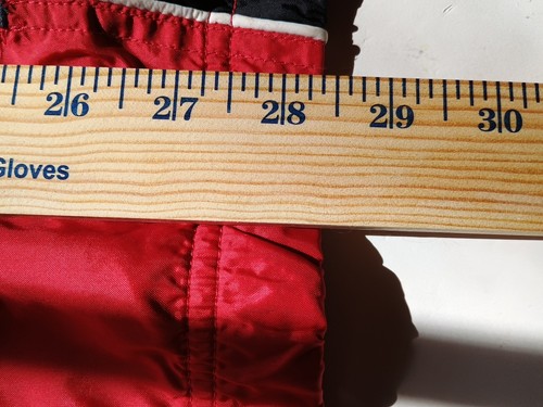 REEBOK Men's Red/Black Vintage Stand Collar Zip-Up Windbreaker Jacket Size Med - Picture 4 of 8