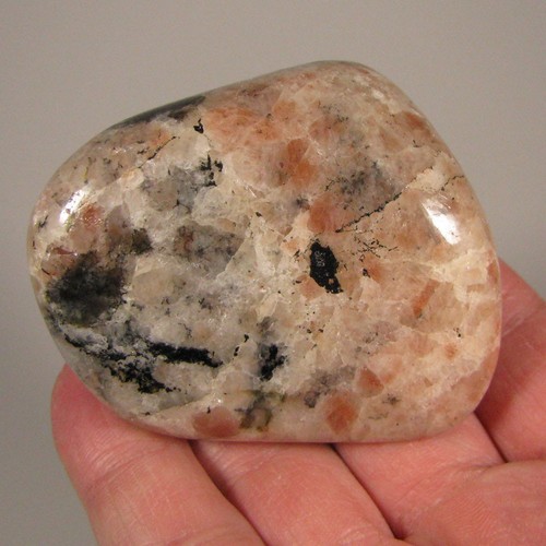 2,3 Zoll SONNENSTEIN mit IOLITH poliertem Palmenstein Edelstein - Indien - Bild 2 von 10