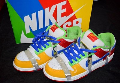 Nike Dunk Low SB eBay Sandy Bodecker Size 11 White Red Yellow FD8777-100 ~CCF2#1