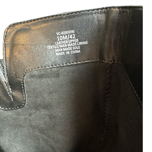 NEW VINCE CAMUTO KERIVINI MOTO BLACK LEATHER BOOTS 10 WOMENS - Picture 5 of 5