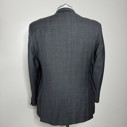 Jos A Bank 1905 Maßanfertigung Grau Wollanzug Herren 46 L 38 W Sakko & Hose Set - Bild 3 von 13