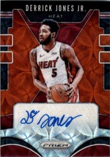 2019-20 Panini Prizm Signatures Prizms Choice #9 Derrick Jones Jr. Autograph