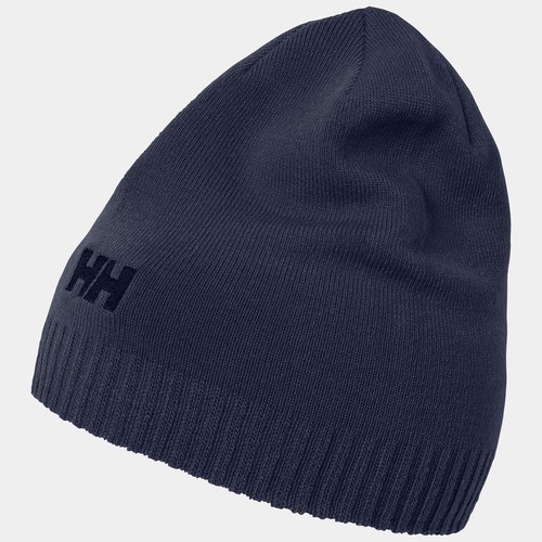 Helly Hansen Men's Pull-On Beanie with HH logo, Navy - One size Fits All - Picture 2 of 2