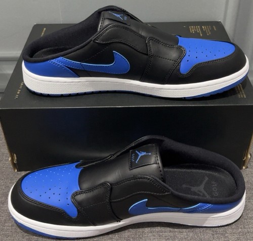 Nike Air Jordan 1 Mule - Scarpe da golf - Nero/Blu - FJ1214 002 - UK 8,5/EUR 43 - Foto 15 di 16