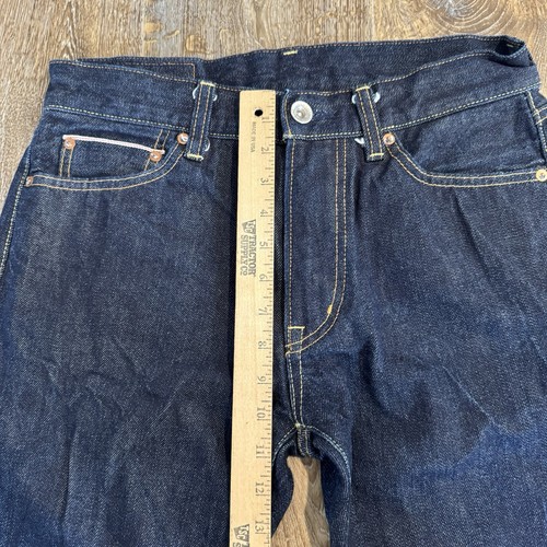 Uniqlo UJ Jeans Herren 32x34 Selvedge Denim Straight Leg S002 Japan Dark Wash - Bild 12 von 12