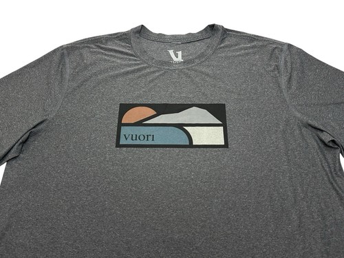 Camisa gráfica de manga corta para hombre Vuori Uluwatu Water talla XL gris - Imagen 2 de 8