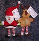 Plush Bottle Decorations Wine Bottle Covers, Santa & Reindeer