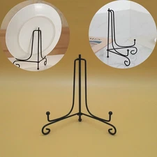 Art Iron Display Stand Bracket Support Holder for Plate Photo Picture Fra~gw