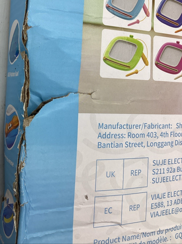 Kikidex Magnetisches Zeichenbrett für 1-3 Jährige Kinder Kleinkinder Blau Neu Verpackt - Bild 3 von 8