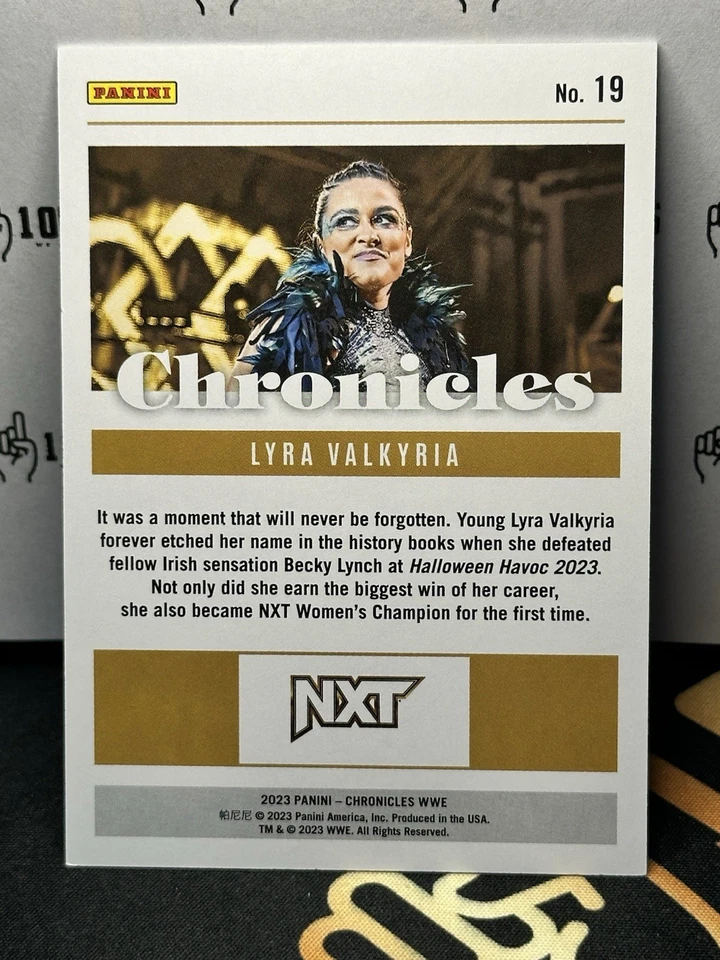 2023 Panini Chronicles WWE Pink /349 Aoife Valkyrie Lyra Valkyria #19 - Image 2 of 2