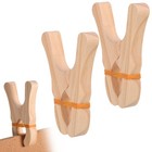  3 Pcs Hälzerne Spielklammern Strandtuchklammern Groß Holzklammern Wäscheklammer