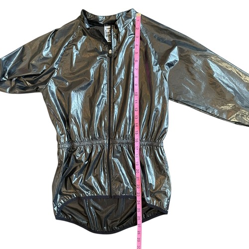 VERGE SPORT Rain Cape Jacket Transparent Black Bold Collection Size Small - Picture 9 of 12