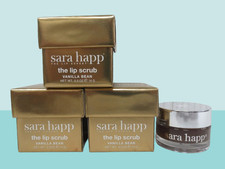 SARA HAPP THE LIP EXPERT THE LIP SCRUB VANILLA BEAN 0.5 OZ NWB LOT OF 3