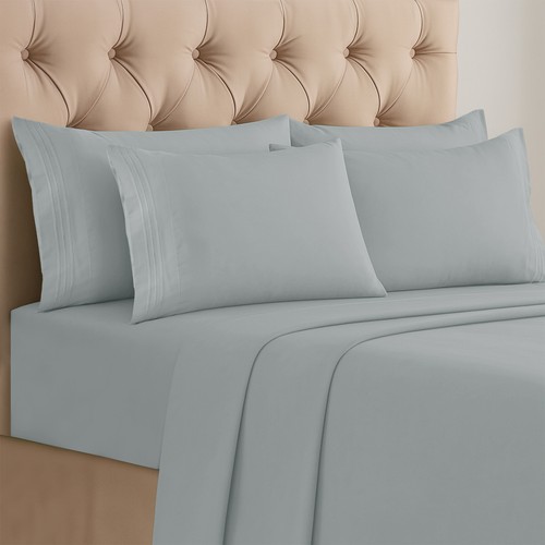 6 Pcs Bed Sheet Set Soft Deep Pocket Microfiber Hotel Quality Bedding Sheets - Picture 9 of 168