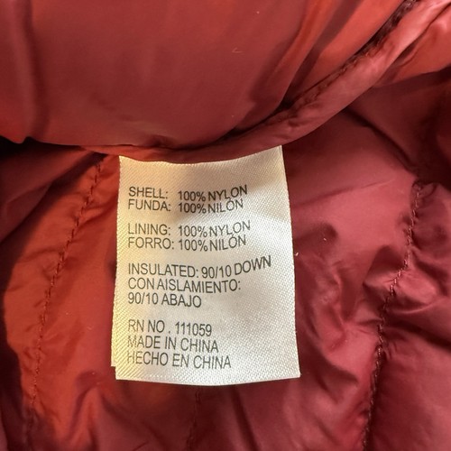 MT Mountaineering Men’s Large Dark Red Down Puffer Jacket - Picture 4 of 4