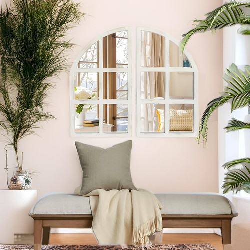 Mirror Arch Window Wall Mirror Kitchen Bedroom Living Room Wall Decor Set of 2 - Picture 2 of 8
