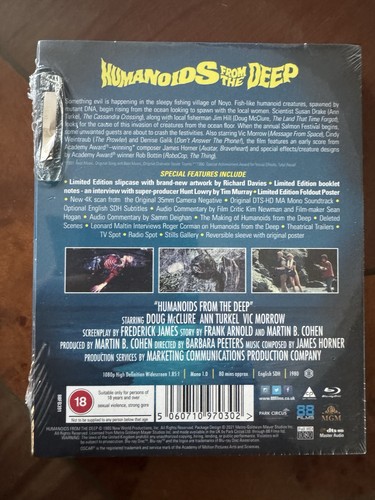 Humanoids From The Deep [Monster](1980)Limited Special Edition Blu Ray - Picture 2 of 6