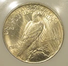 1922 Peace Silver Dollar - UNC, bright luster, frosty,  5320