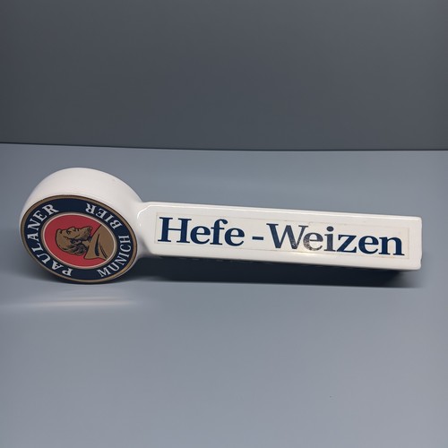 Damaged* Paulaner Munich Bier Hefe-Weizen Beer Tap Handle Top 9.5" Ceramic - Picture 6 of 12
