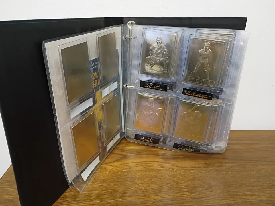Juego completo de 52 tarjetas de béisbol de las Grandes Ligas de oro de 22 quilates Danbury Mint (#2) Foto 4 de 4