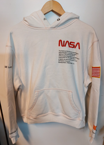 Heron Preston x NASA White Pullover Hoodie Jumper - UK M