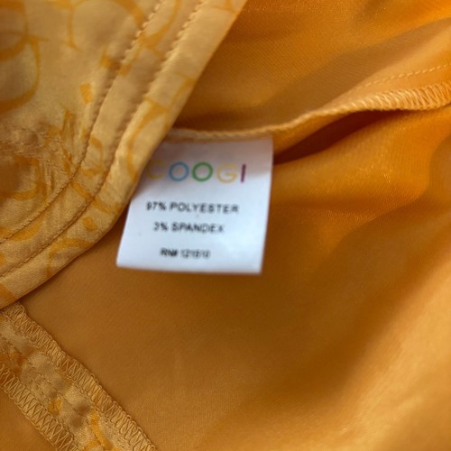 NWT Coogi Women's Size Small Gold Shiny Snap Front Pockets Logo Shirt - Bild 8 von 8