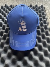 Disney Mickey Mouse Hat Cap Blue Strap Back Adjustable Adult New