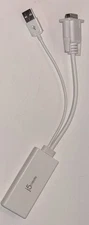 j5create JDA204 VGA + USB Audio to HDMI Adapter - Tested & Working + VGA Cable!