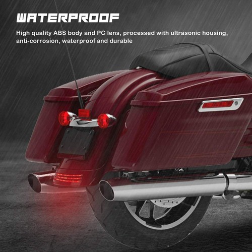 Luz LED de guardabarros de freno trasero para Harley Road King Street Glide FLHXI Tri-Bar - Imagen 4 de 12