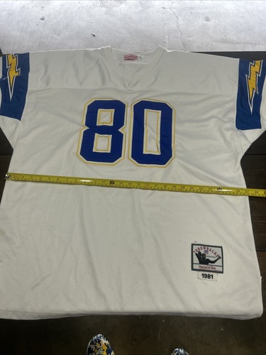 Camiseta Mitchell & Ness 1981 Kellen Winslow San Diego Chargers 54 hecha en Estados Unidos - Imagen 7 de 11