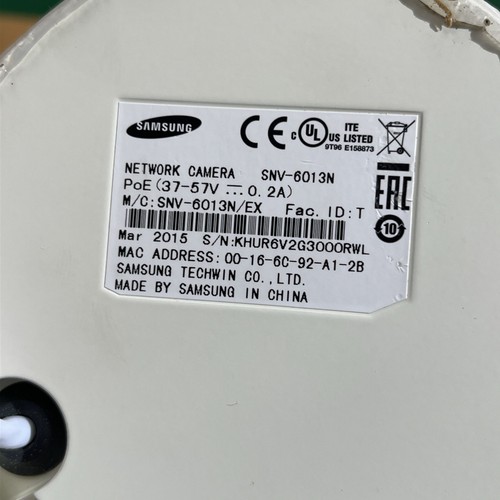 Samsung SNV-6013N Camera 2M 2.8MM WiseNet - Picture 5 of 6