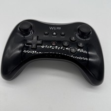 Original Nintendo Wii U Pro Black Wireless Controller with Charger OEM WUP-005