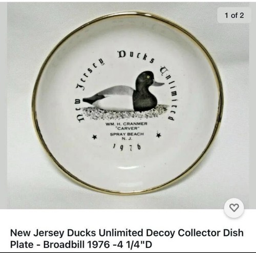 william cranmer bluebill drake duck decoy new jersey vintage 1970s - Picture 15 of 15