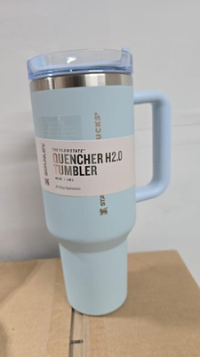 #ad #ad Quencher Tumbler H.20 Stanley New In Box Glacier color 40 oz Free Shipping $29.99